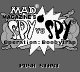 Spy vs Spy - Operation Boobytrap (USA) Title Screen